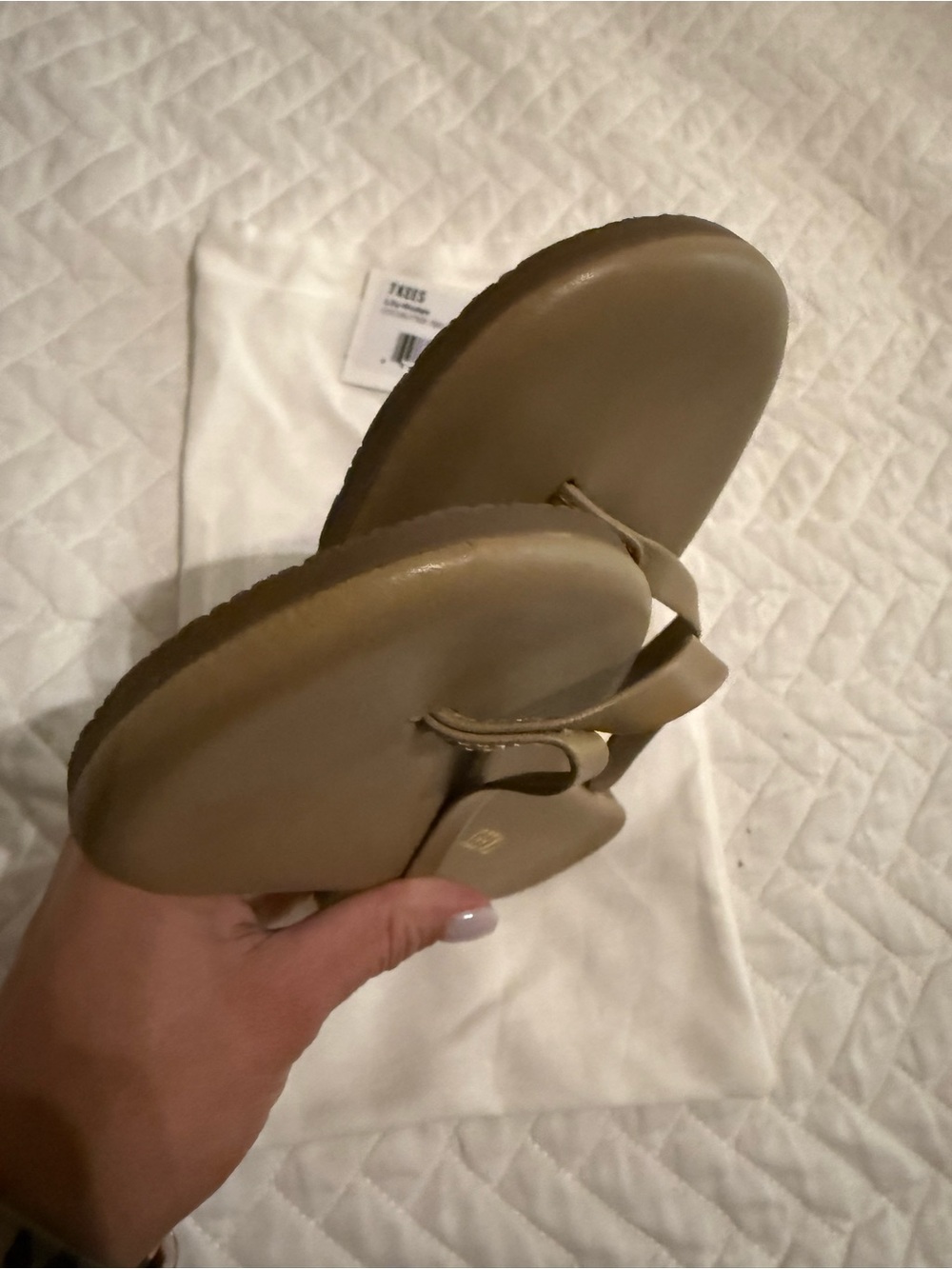 TKEES Lily Flip Flops in Cocoa Butter - Picture 8 of 8